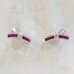 Ruby Bowtie Earrings